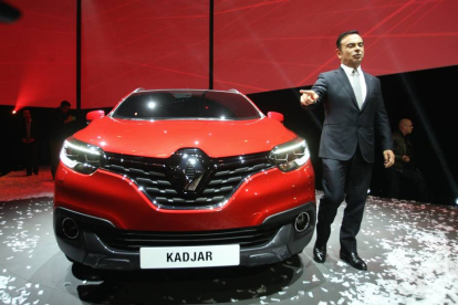 El presidente de Renault, Carlos Ghosn en Saint-Denis, en la puesta de largo del nuevo crossover Kadjar-Miriam Chacón / Ical