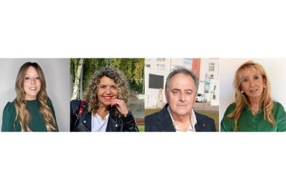 Lucía Castro (IL), Yolanda Lanza (PSOE), Avelino Álvarez (PP) y Isabel Pérez (Vox). -E.M.