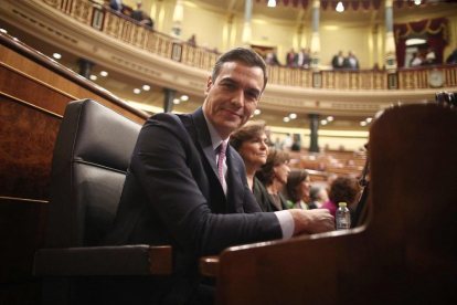 El presidente de Gobierno en funciones y secretario general del PSOE, Pedro Sánchez-EUROPA PRESS