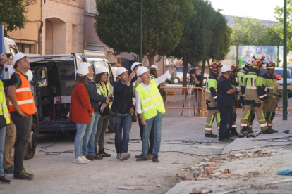 Exterior del edificio de la calle Goya de Valladolid que sufrió una explosión de gas el martes. -PHOTOGENIC