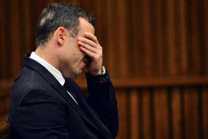 Oscar Pistorius el pasado 30 de junio durante la vista de su juicio.-Foto: EL PERIÓDICO
