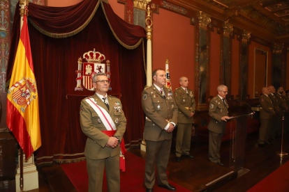 Celebración de Santa Teresa, patronal del Cuerpo de Intendencia, en el Palacio Real de Valladolid. -ICAL