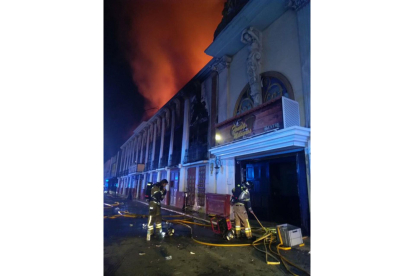 Incendio en la discoteca de Murcia.  -TWITTER