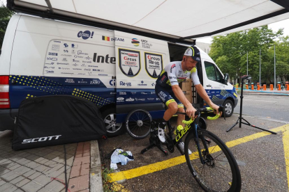 Ciclistas de la Vuelta en Valladolid.- PHOTOGENIC