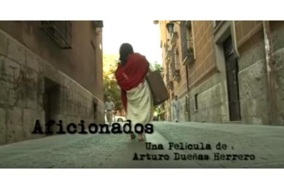 Imágenes de la película 'Aficionados' por las calles de Valladolid. -E.M.