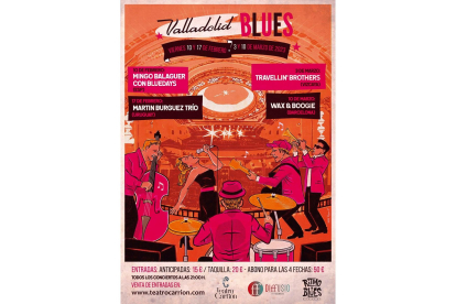 Cartel del 'Festival Valladolid Blues'.- TEATRO CARRIÓN