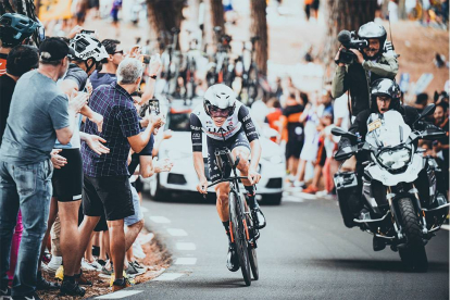 Celebración de la X etapa de la Vuelta Ciclista a España, con una contrarreloj por las calles de Valladolid. / LA VUELTA