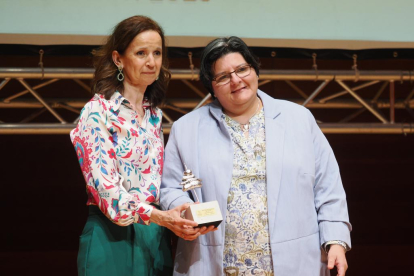 El restaurante Puerto Chico recibe el pincho de plata por 'Huella' en la gala del Concurso Provincial de Pinchos Valladolid 2023. -PHOTOGENIC