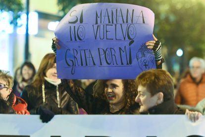 Manifestación del 25-N por las calles de Burgos.- ICAL