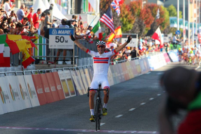 El ciclista noruego Sven Erik Bystrom, se proclama campeón del Mundo en ruta sub 23 en el Mundial de Ciclismo disputado en Ponferrada-Ical