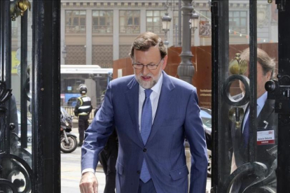 Mariano Rajoy, el pasado martes en Madrid.-JOSE LUIS ROCA