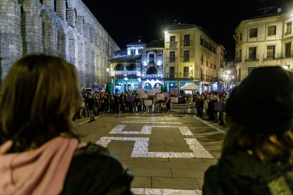 Manifestación del 25-N por las calles de Segovia.- ICAL