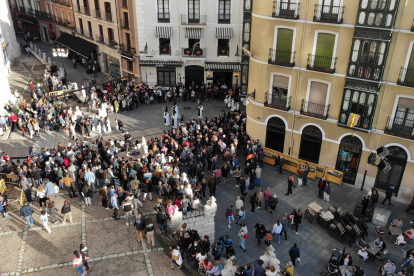 Fotografías tomadas por los drones de la Policía Municipal de Valladolid. Procesión de Semana Santa- E. M.