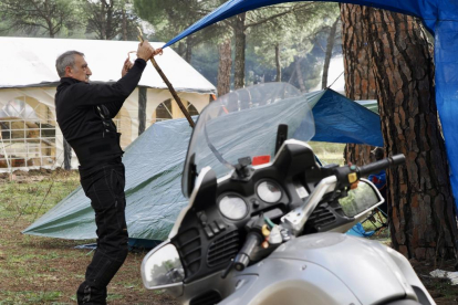 Llegan los primeros motoristas a la 24º concentración Motauros en Tordesillas. PHOTOGENIC.