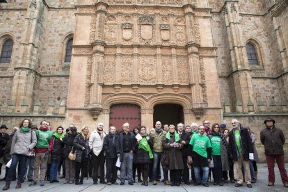 Concentración en el edificio histórico de la universidad de Salamanca en contra de la reforma universitaria del Gobierno-Ical