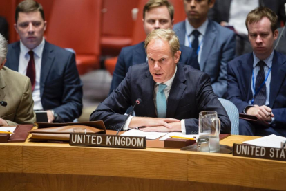 El embajador del Reino Unido ante la ONU, Matthew Rycroft.-MANUEL ELIAS / AFP