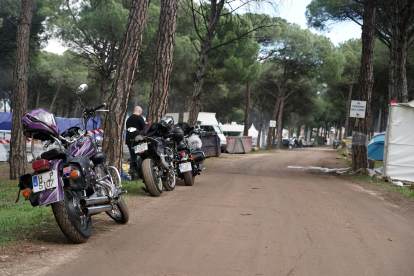 Primera jornada de la 24ª concentración motera de Motauros que se celebra en Tordesillas (Valladolid). -ICAL.