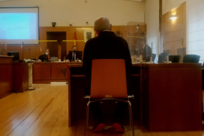 El condenado, en un momento del juicio en la Audiencia de Valladolid. PHOTOGENIC