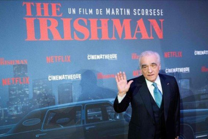 Scorsese, en el estreno de ’El irlandés’ en París, el pasado 17 de octubre.-AFP / MARTIN BUREAU