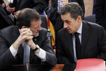 Mariano Rajoy y Nicolás Sarkozy.-Foto: REUTERS