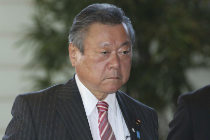 El ministro japonés de ciberseguridad, Yoshitaka Sakurada.-KOJI SASHARA (AP)