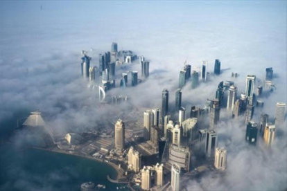 Vista aérea de Doha, la capital de Catar.-/ EFE / YOAN VALAT