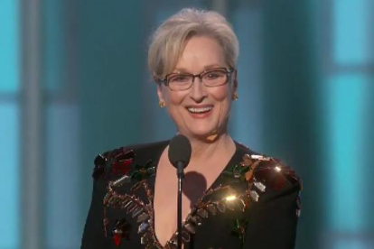 Meryl Streep le dedicó varios dardos a Donald Trump sin nombrarlo ni una vez en su discurso en los Globos de Oro 2017.-
