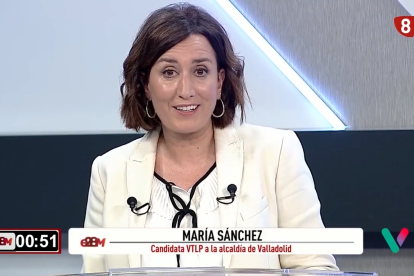 Minuto de oro de María Sánchez (VTLP) en el debate de La 8 Valladolid