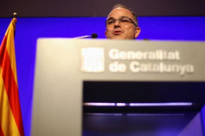 Jordi Turull, durante su comparecencia.-IVAN ALVARADO/REUTERS
