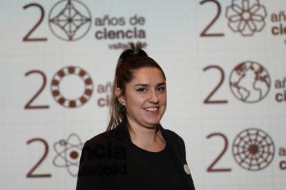 Lorena Vallejo, creadora del logo conmemorativo del 20 aniversario del Museo de la Ciencia de Valladolid. -ICAL