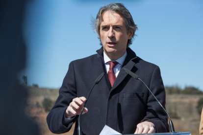 El ministro, en el transcurso de su intervención en Soria.-ICAL