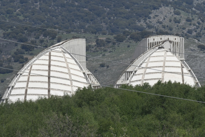 Las cúpulas de la Energía, símbolo de la CMA que finalmente devino en el PEMA. VALENTÍN  GUISANDE
