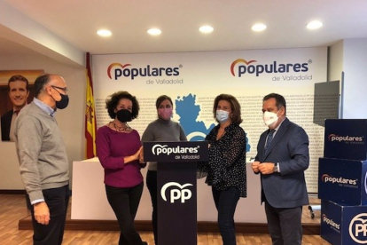 Imagen de la rueda de prensa ofrecida por el PP de Valladolid. - EUROPA PRESS