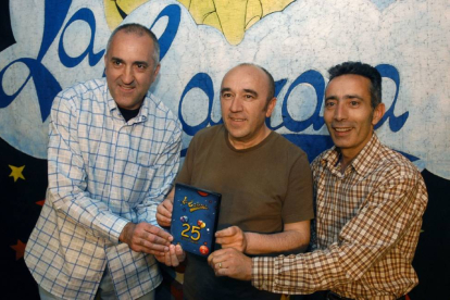 Eugenio Rodríguez, Jaime Lafuente y Arturo Manzano en una imagen de 2006-Montse Álvarez