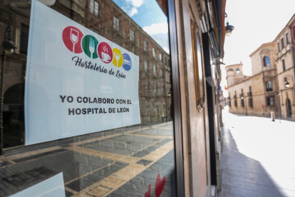 Establecimientos de hostelería cerrados en León por el estado de alarma sanitaria. EM