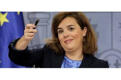 La vicepresidenta del Gobierno, Soraya Sáenz de Santamaría-