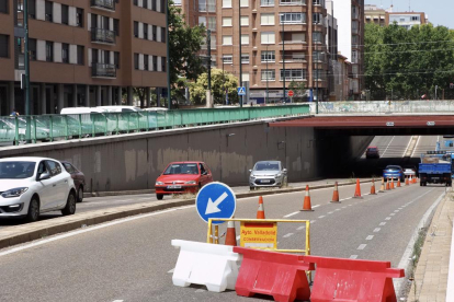 Corte de tráfico por obreas en el túnel de San Isidro. -PHOTOGENIC