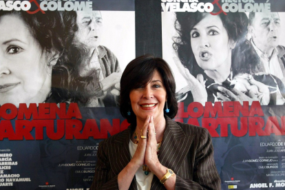 La actriz Concha Velasco en Valladolid con el espectáculo Filomena Marturano en mayo de 2006 en una imagen de archivo. - ICAL
