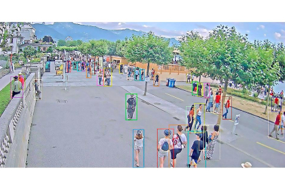 Imagen de la aplicación que monitoriza personas en espacios públicos y equipamientos de acceso colectivo. | EM