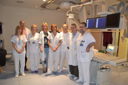 Miembros de la Sección de Radiología Vascular Intervencionista en el Hospital Universitario Río Hortega.-EL MUNDO