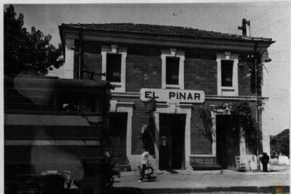 Estación de trenes del Pinar de Antequera en los años 70.- ARCHIVO MUNICIPAL VALLADOLID