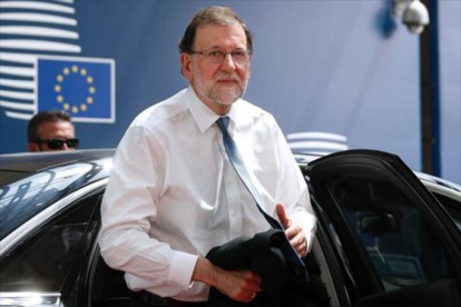 Mariano Rajoy, el jueves, en Bruselas.-JULIEN WARNAND