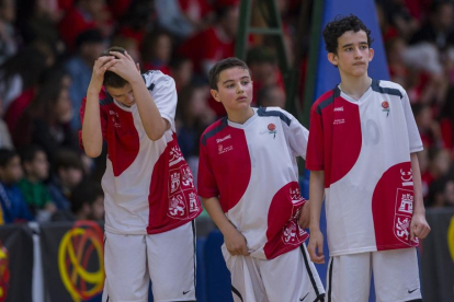 Jugadores de Castilla y León en el Campeonato de España de Minibasket.-FEB