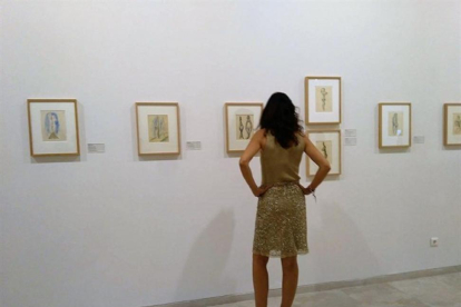 El Museo Patio Herreriano de Valladolid alberga desde este miércoles la colección de Gas Natural Fenosa de 101 dibujos que Ángel Ferrant realizó de 1955 a 1957.-EUROPA PRESS