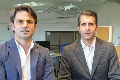 David Llorente y Carlos del Pozo, socios de la empresa vallisoletana Absotec. EL MUNDO