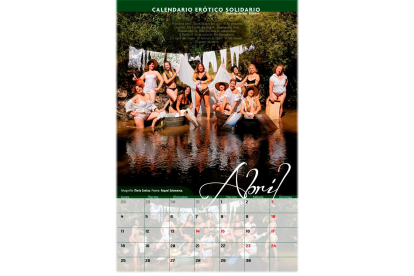 Calendario benéfico Pedrajas. ABRIL- EM