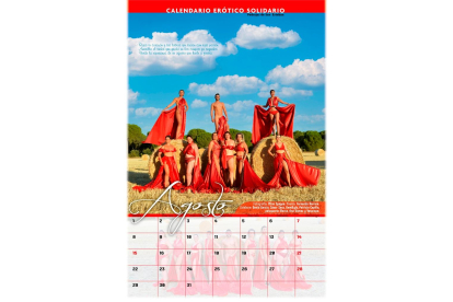 Calendario benéfico Pedrajas. AGOSTO- EM