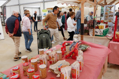 Tercera edición de la Feria del Pan y la Lenteja de Tierra de Campos en el Palacio de Pimentel, ubicado en Mayorga. -J.M. LOSTAU