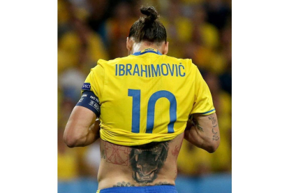 Ibrahimovic ha jugado su último partido con la selección sueca.-EFE