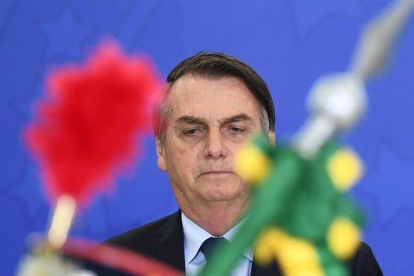 Jair Bolsonaro, presidente de Brasil, en una ceremonia militar. / EVARISTO SA (AFP)-AFP / EVARISTO SA